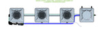 ALIEN Hydroponics RDWC 3 Pot 1 Row 20L Compact Header Kit