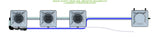 ALIEN Hydroponics RDWC 3 Pot 1 Row 20L Remote Header Kit