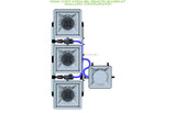 ALIEN Hydroponics RDWC 3 Pot 3 Row 36L Remote Header Kit