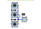 ALIEN Hydroponics RDWC 3 Pot 3 Row 36L Remote Header Kit with Air Pump