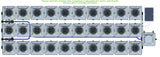 ALIEN Hydroponics RDWC 30 Pot 3 Row 20L Compact Header Kit with Air Pump