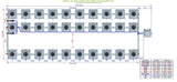 ALIEN Hydroponics RDWC 30 Pot 3 Row 36L Remote Header Kit