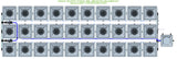 ALIEN Hydroponics RDWC 30 Pot 3 Row 36L Remote Header Kit