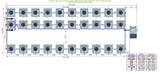 ALIEN Hydroponics RDWC 30 Pot 3 Row 36L Remote Header Kit with Air Pump