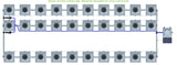 ALIEN Hydroponics RDWC 30 Pot 3 Row 36L Remote Header Kit with Air Pump