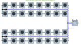 ALIEN Hydroponics RDWC 32 Pot 4 Row 20L Remote Header Kit