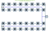 ALIEN Hydroponics RDWC 32 Pot 4 Row 36L Compact Header Kit