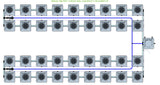 ALIEN Hydroponics RDWC 36 Pot 4 Row 20L Compact Header Kit