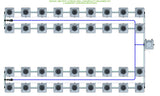 ALIEN Hydroponics RDWC 36 Pot 4 Row 20L Compact Header Kit