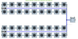 ALIEN Hydroponics RDWC 36 Pot 4 Row 20L Remote Header Kit