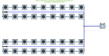 ALIEN Hydroponics RDWC 36 Pot 4 Row 20L Remote Header Kit