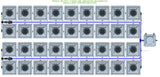 ALIEN Hydroponics RDWC 36 Pot 4 Row 36L Remote Header Kit