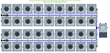 ALIEN Hydroponics RDWC 36 Pot 4 Row 36L Remote Header Kit with Air Pump