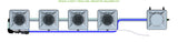 ALIEN Hydroponics RDWC 4 Pot 1 Row 20L Remote Header Kit