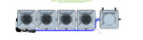 ALIEN Hydroponics RDWC 4 Pot 1 Row 20L Remote Header Kit