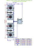 ALIEN Hydroponics RDWC 4 Pot 4 Row 36L Remote Header Kit