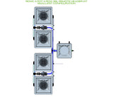 ALIEN Hydroponics RDWC 4 Pot 4 Row 36L Remote Header Kit