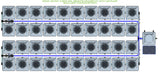 ALIEN Hydroponics RDWC 40 Pot 4 Row 20L Remote Header Kit with Air Pump