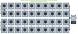 ALIEN Hydroponics RDWC 40 Pot 4 Row 36L Remote Header Kit with Air Pump