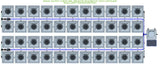 ALIEN Hydroponics RDWC 44 Pot 4 Row 36L Remote Header Kit with Air Pump