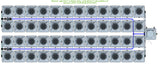 ALIEN Hydroponics RDWC 48 Pot 4 Row 20L Compact Header Kit