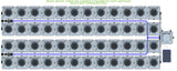 ALIEN Hydroponics RDWC 48 Pot 4 Row 20L Compact Header Kit with Air Pump