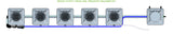 ALIEN Hydroponics RDWC 5 Pot 1 Row 20L Remote Header Kit
