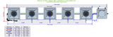 ALIEN Hydroponics RDWC 5 Pot 1 Row 36L Compact Header Kit