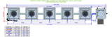 ALIEN Hydroponics RDWC 5 Pot 1 Row 36L Compact Header Kit with Air Pump
