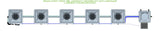 ALIEN Hydroponics RDWC 5 Pot 1 Row 36L Compact Header Kit with Air Pump