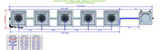ALIEN Hydroponics RDWC 5 Pot 1 Row 36L Remote Header Kit