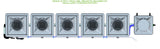 ALIEN Hydroponics RDWC 5 Pot 1 Row 36L Remote Header Kit