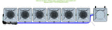 ALIEN Hydroponics RDWC 6 Pot 1 Row 20L Compact Header Kit
