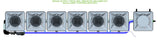 ALIEN Hydroponics RDWC 6 Pot 1 Row 20L Remote Header Kit