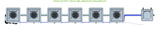 ALIEN Hydroponics RDWC 6 Pot 1 Row 36L Remote Header Kit