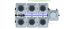 ALIEN Hydroponics RDWC 6 Pot 2 Row 20L Compact Header Kit