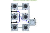 ALIEN Hydroponics RDWC 6 Pot 3 Row 20L Compact Header Kit