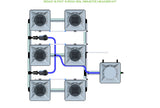 ALIEN Hydroponics RDWC 6 Pot 3 Row 20L Remote Header Kit