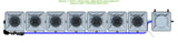 ALIEN Hydroponics RDWC 7 Pot 1 Row 20L Remote Header Kit