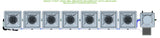 ALIEN Hydroponics RDWC 7 Pot 1 Row 36L Remote Header Kit with Air Pump