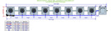 ALIEN Hydroponics RDWC 8 Pot 1 Row 20L Compact Header Kit