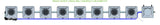 ALIEN Hydroponics RDWC 8 Pot 1 Row 20L Compact Header Kit