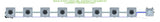 ALIEN Hydroponics RDWC 8 Pot 1 Row 36L Compact Header Kit
