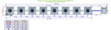 ALIEN Hydroponics RDWC 8 Pot 1 Row 36L Remote Header Kit