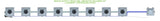 ALIEN Hydroponics RDWC 8 Pot 1 Row 36L Remote Header Kit