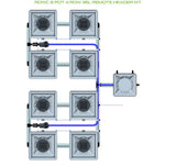 ALIEN Hydroponics RDWC 8 Pot 4 Row 36L Remote Header Kit