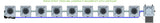 ALIEN Hydroponics RDWC 9 Pot 1 Row 20L Compact Header Kit with Air Pump