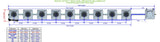 ALIEN Hydroponics RDWC 9 Pot 1 Row 20L Remote Header Kit