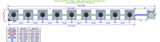 ALIEN Hydroponics RDWC 9 Pot 1 Row 36L Remote Header Kit