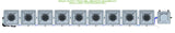 ALIEN Hydroponics RDWC 9 Pot 1 Row 36L Remote Header Kit